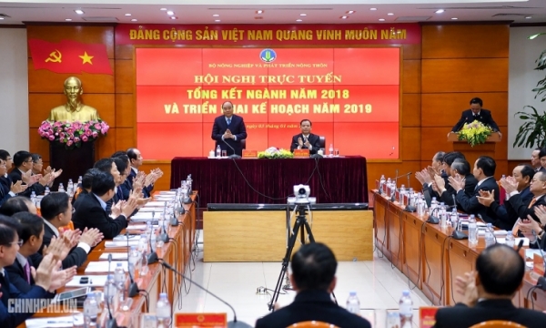 Thủ tướng Nguyễn Xuân Phúc dự Hội nghị triển khai nhiệm vụ năm 2019 của Bộ Nông nghiệp và Phát triển nông thôn